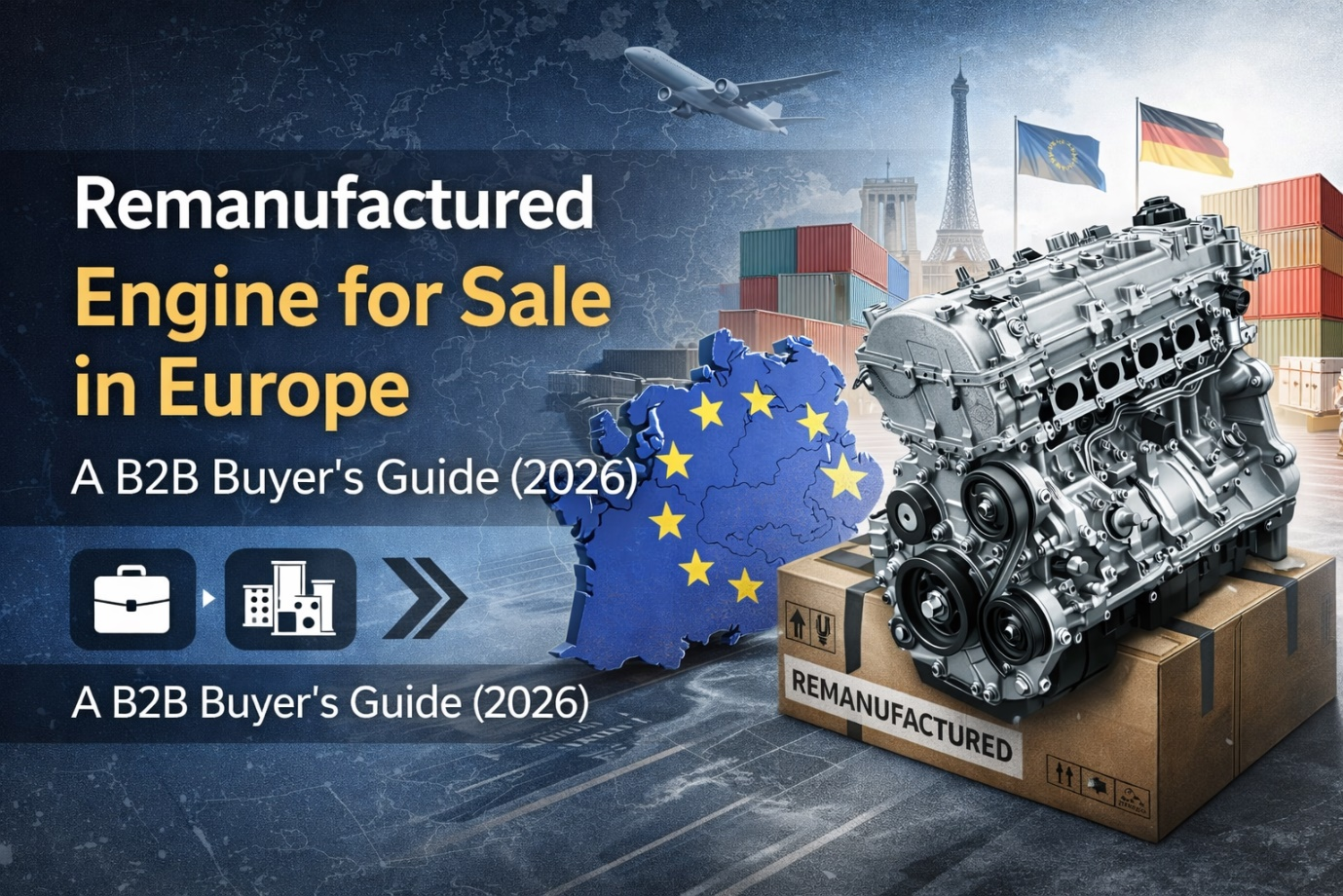 Taasvalmistatud mootor müügiks Euroopas: B2B-ostjate juhend (2026)