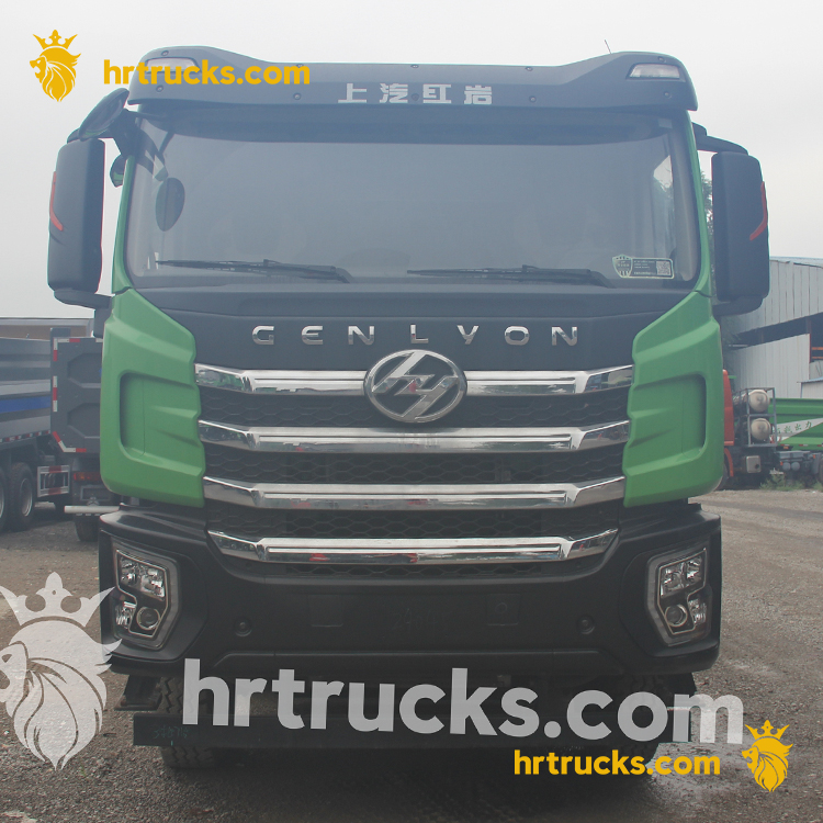 hongyan dump truck green 8*4