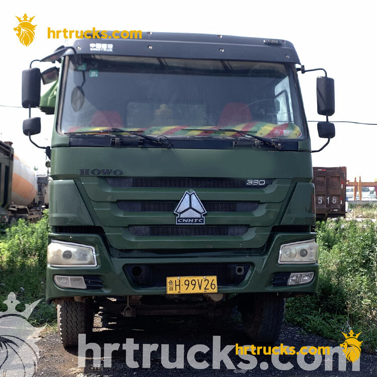 howo dump truck green 6*4