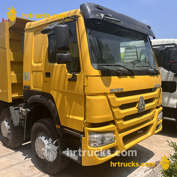 howo dump truck yellow 8x4