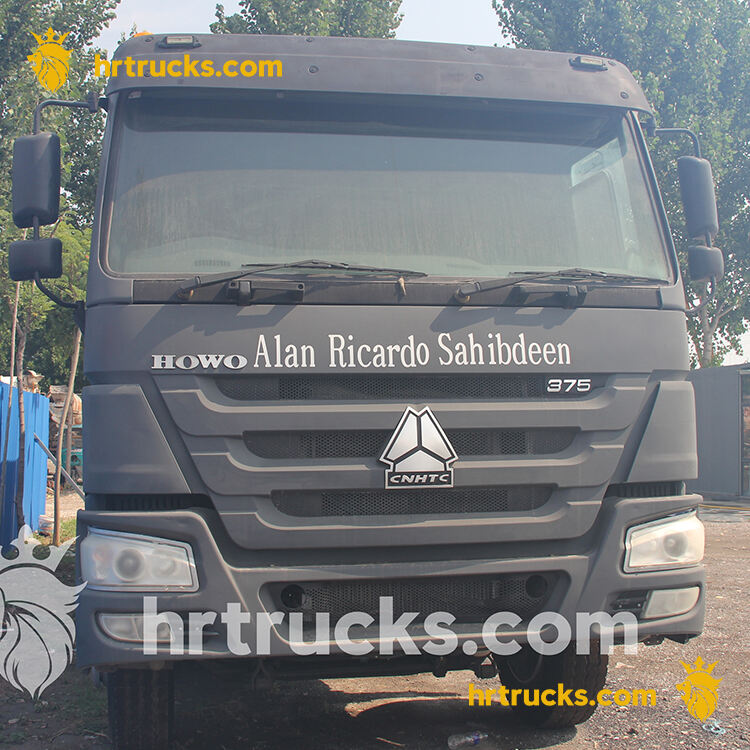 howo dump truck black 8x4