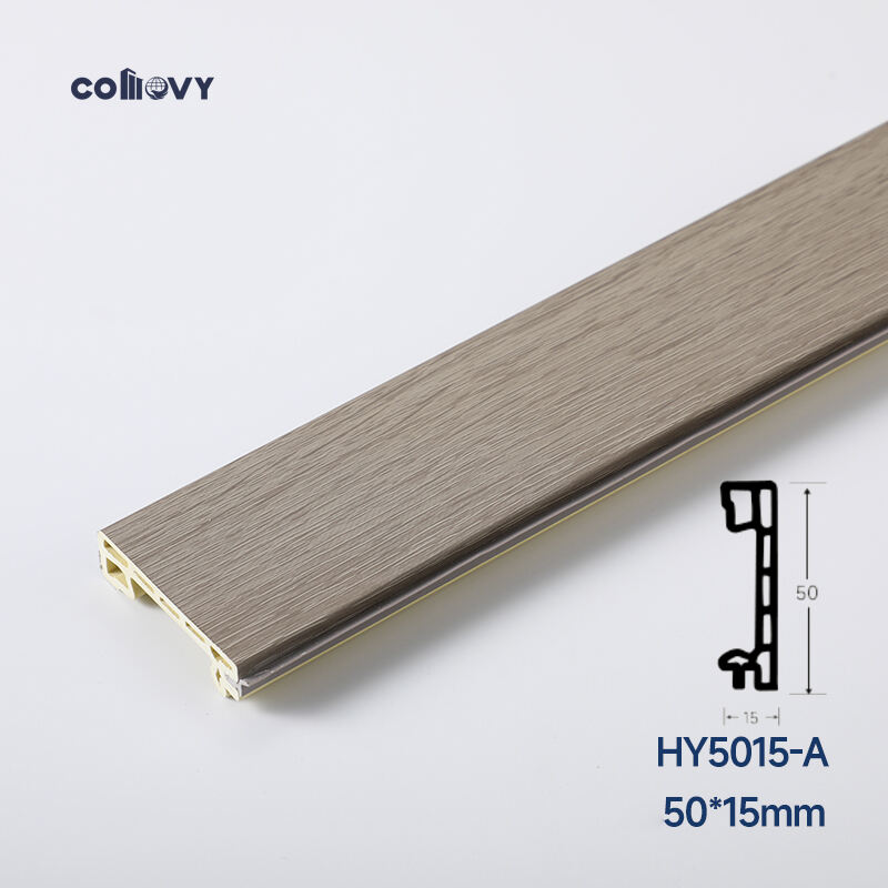 50*15mm Waterproof PVC skirting board(HY5015-A)