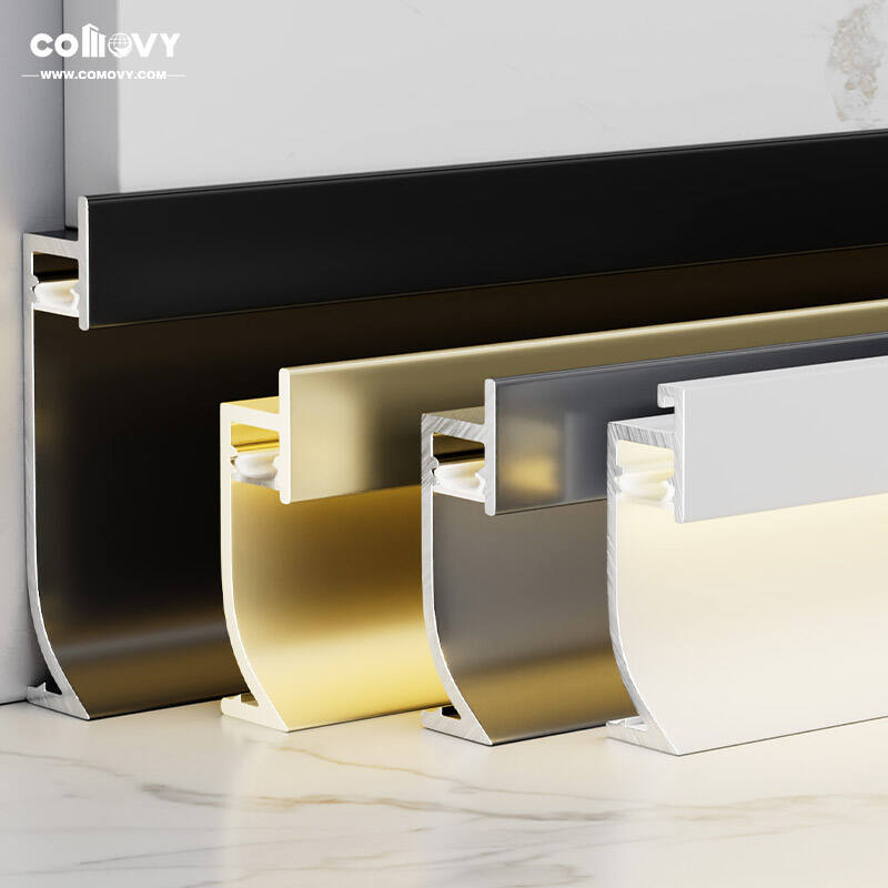 40/65*13mm Innebygd LED metall fotplank