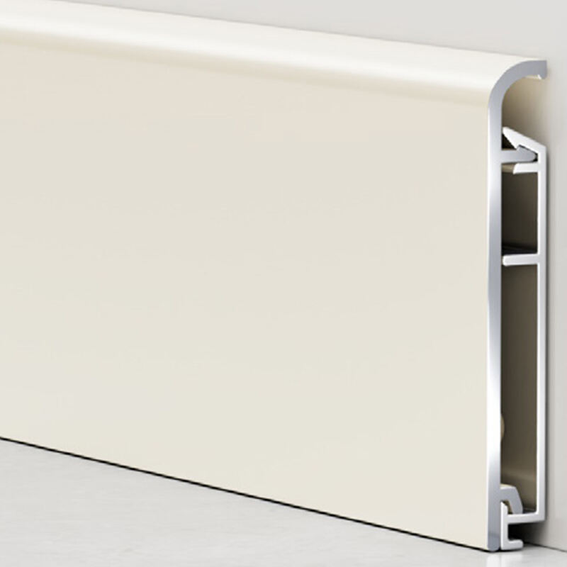 metalowa listwa przypodłogowa w kształcie łuku 40/60/80*8,2 mm (z zamkiem)