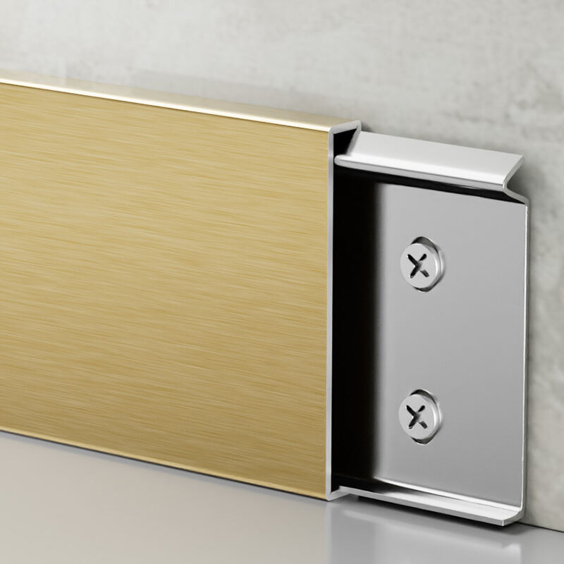 40/60/80*10mm Takip sa base ng pader na gawa sa stainless steel (nakakabit gamit ang buckle)