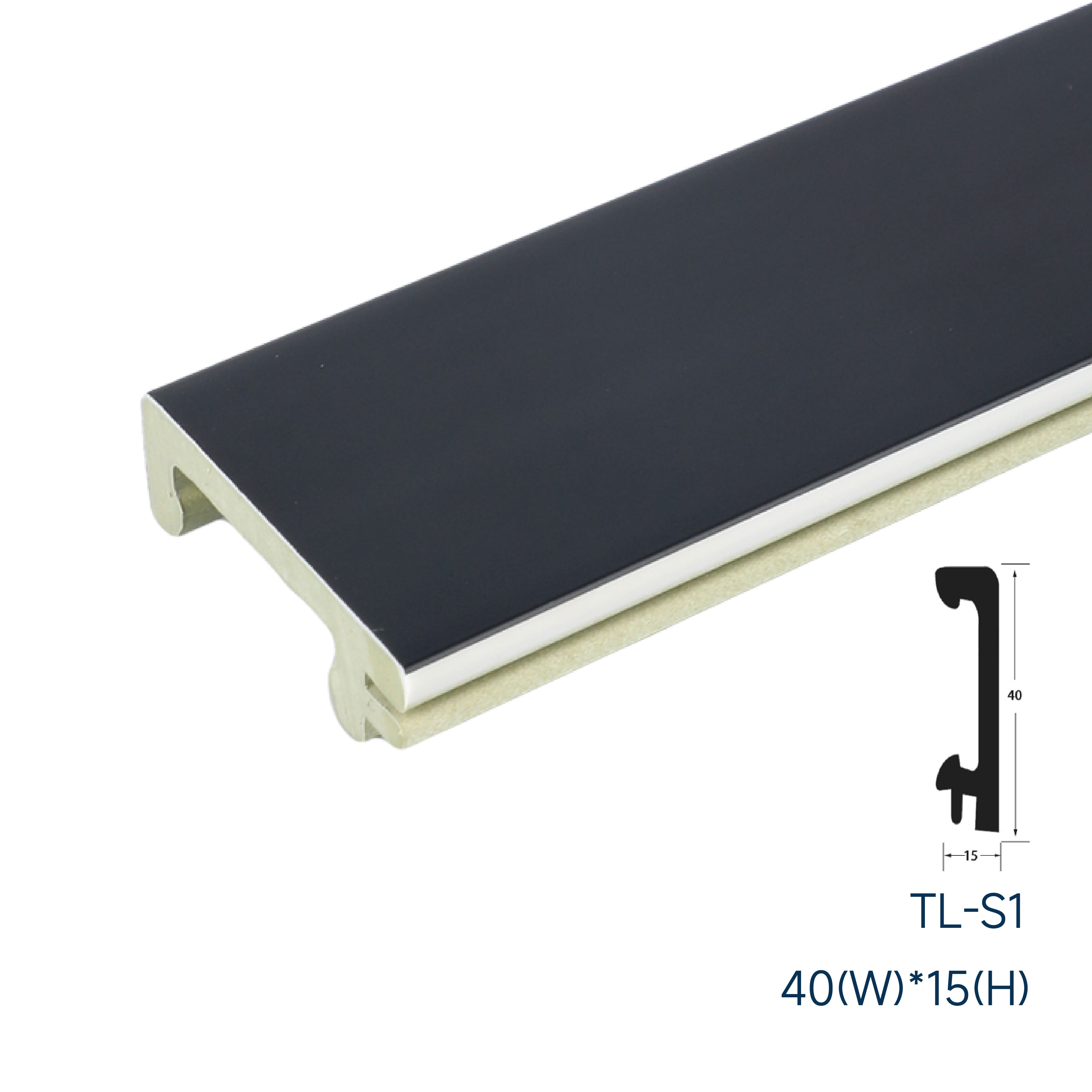 40*15mm Engineering PVC skirting board(TL-S1)