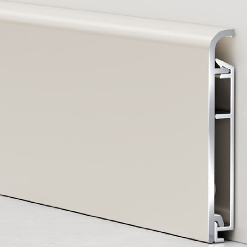 metalowa listwa przypodłogowa w kształcie łuku 40/60/80*8,2 mm (z zamkiem)