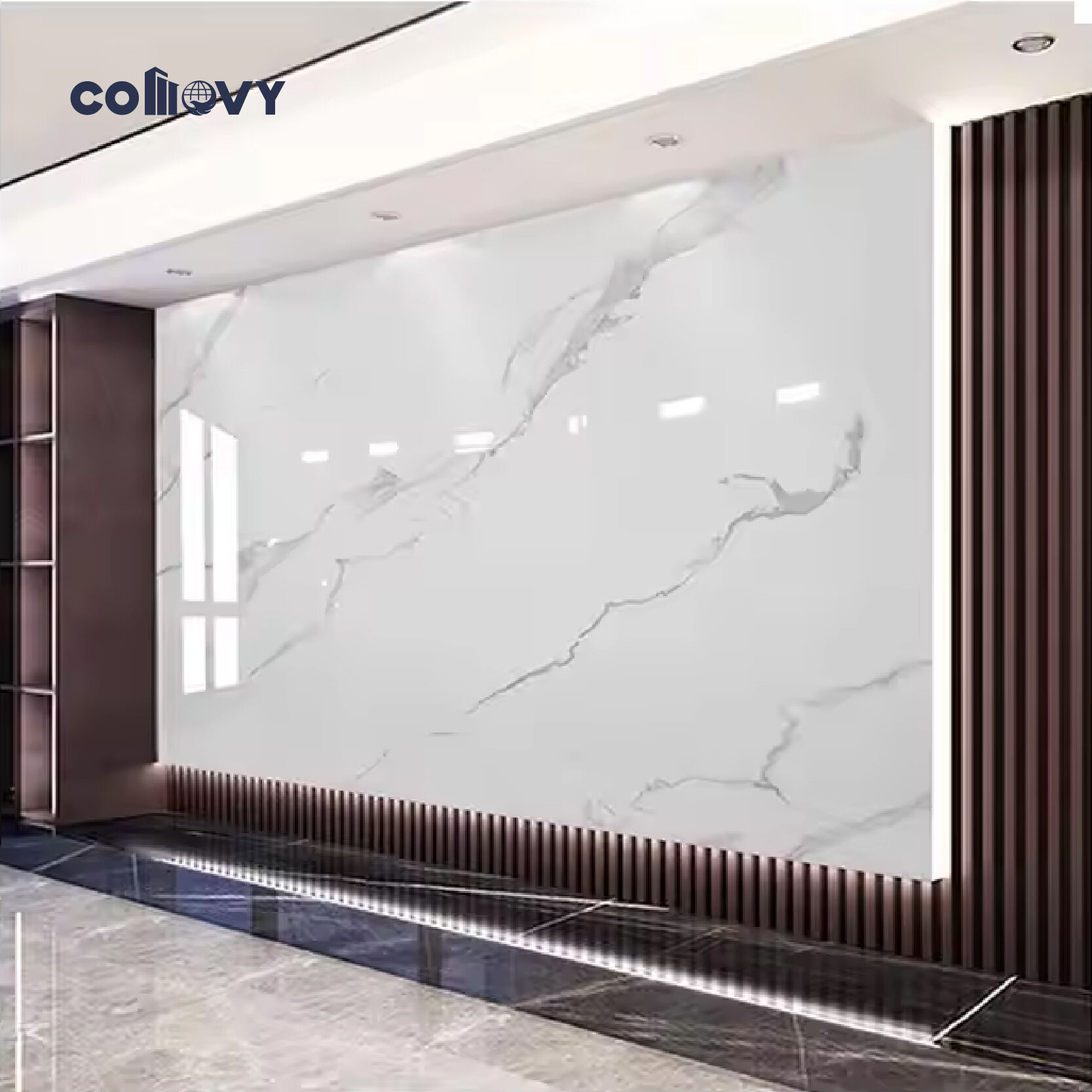 Marbling Veneer Bamboo Wall Board