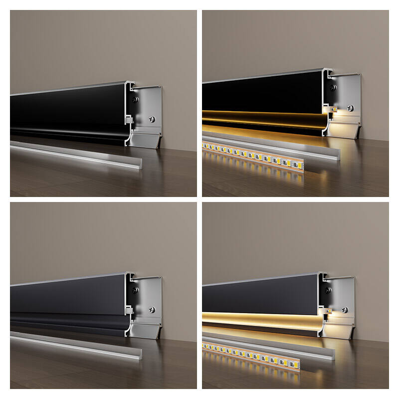 60/80*11mm Bunnlys aluminium fotplank (festet med krokemekanisme)