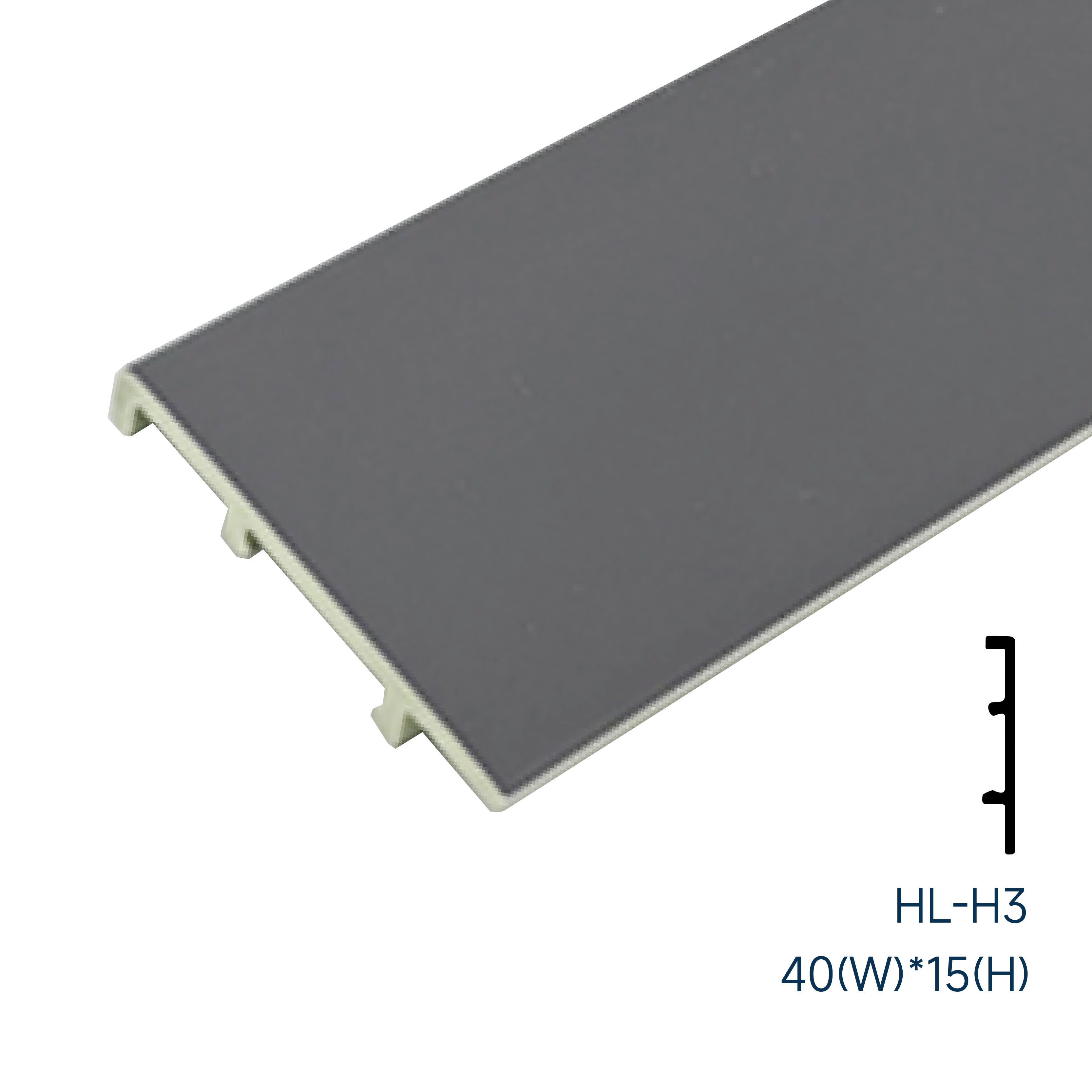 80*15mm Waterproof PVC skirting board(HL-H3)