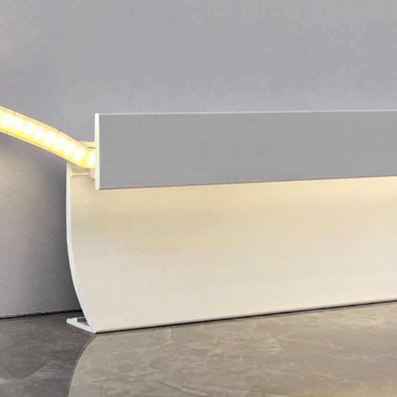 40/65*13mm Innebygd LED metall fotplank