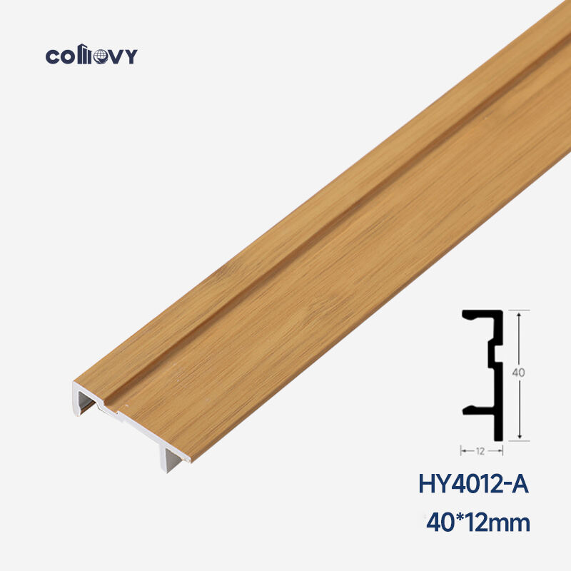 40*12mm Buckle-mounted PVC skirting board(HY4012-A)