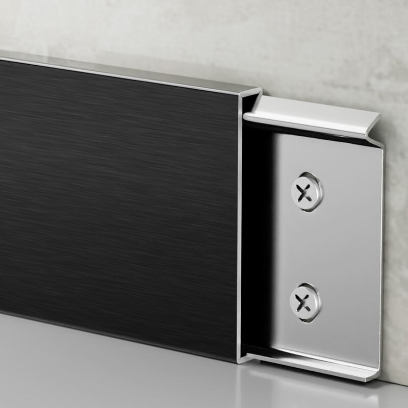 40/60/80*10mm Takip sa base ng pader na gawa sa stainless steel (nakakabit gamit ang buckle)