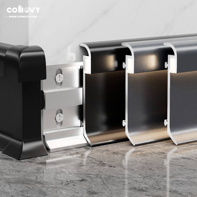 60/80*10mm Bunnlys aluminium fotplank (festet med krokemekanisme)