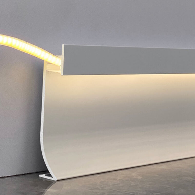 40/65*13mm Innebygd LED metall fotplank