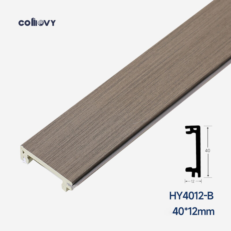 40*12mm Buckle-mounted PVC skirting board(HY4012-B)