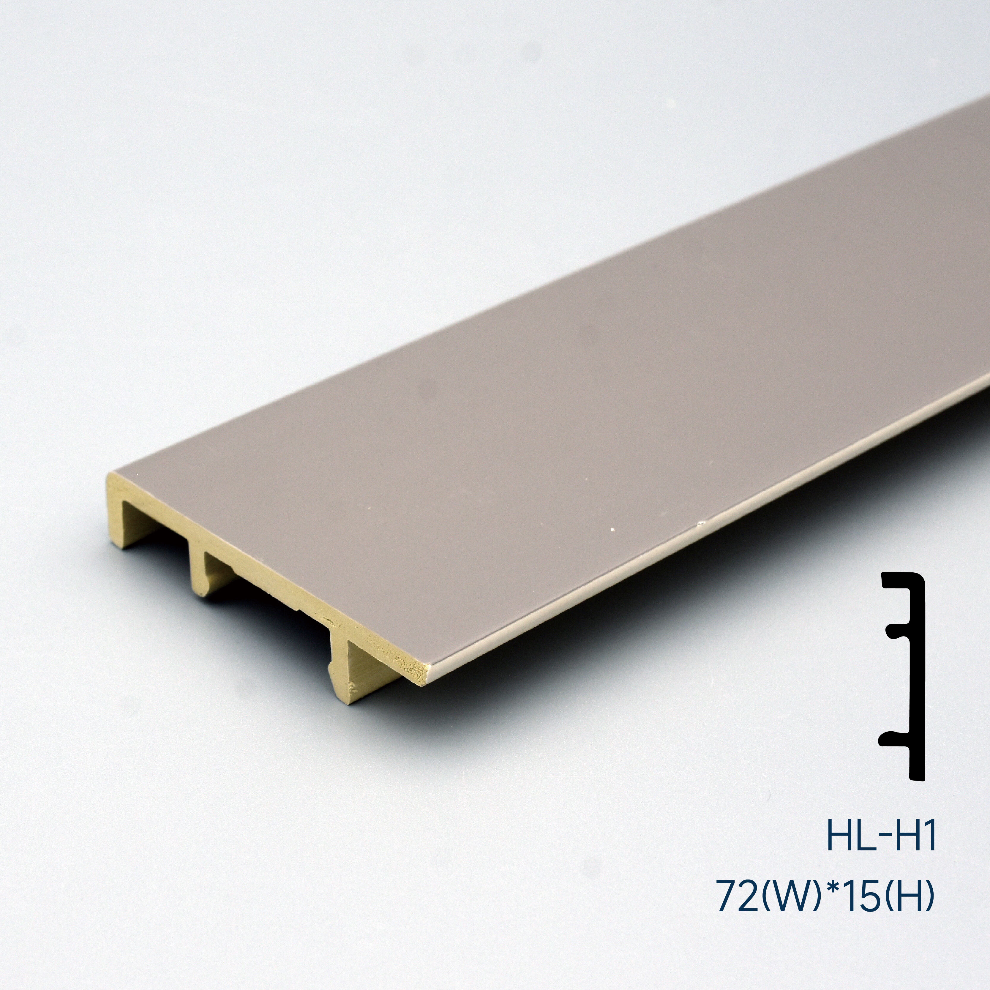 72*15mm Waterproof PVC skirting board(HL-H1)