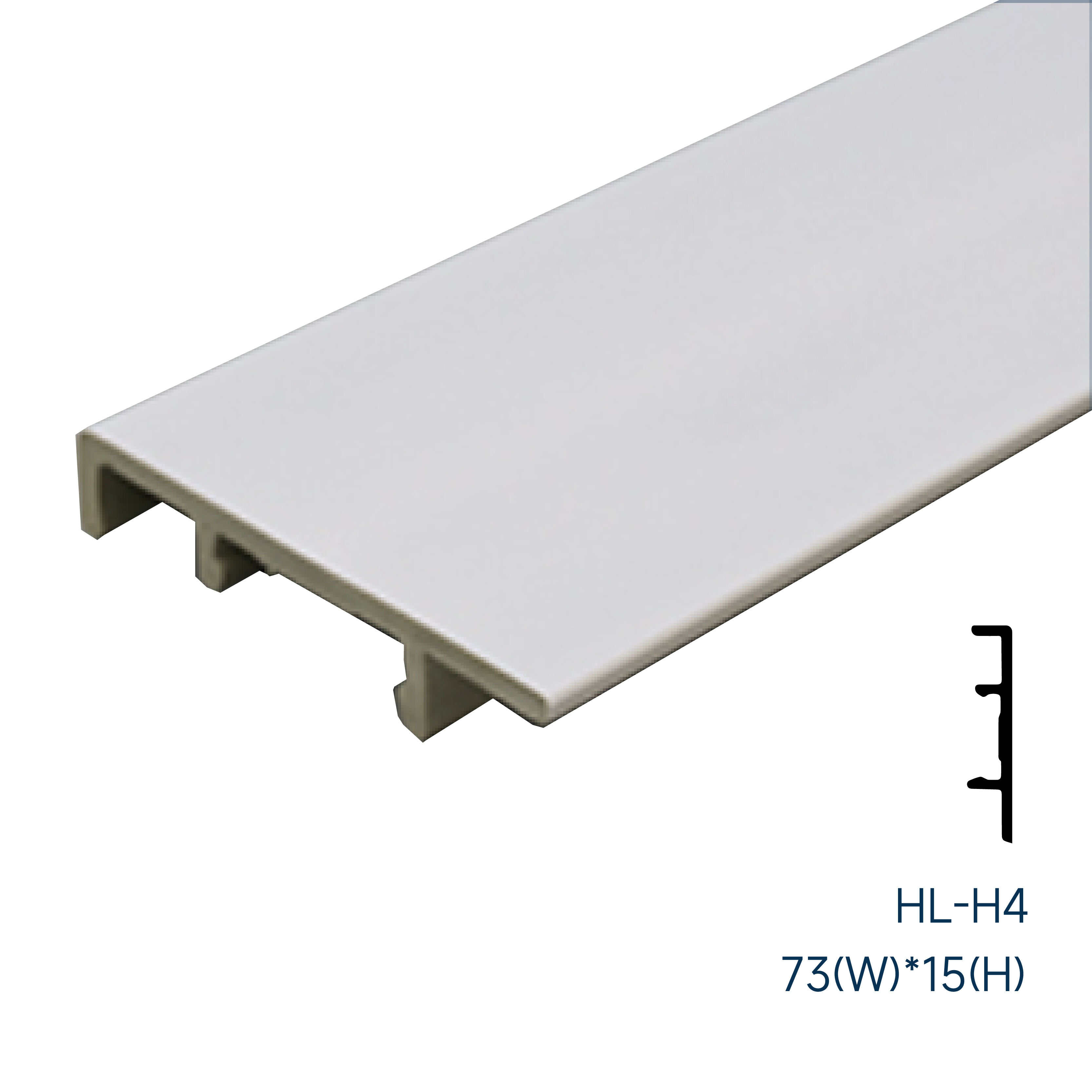 73*15mm Waterproof PVC skirting board(HL-H4)