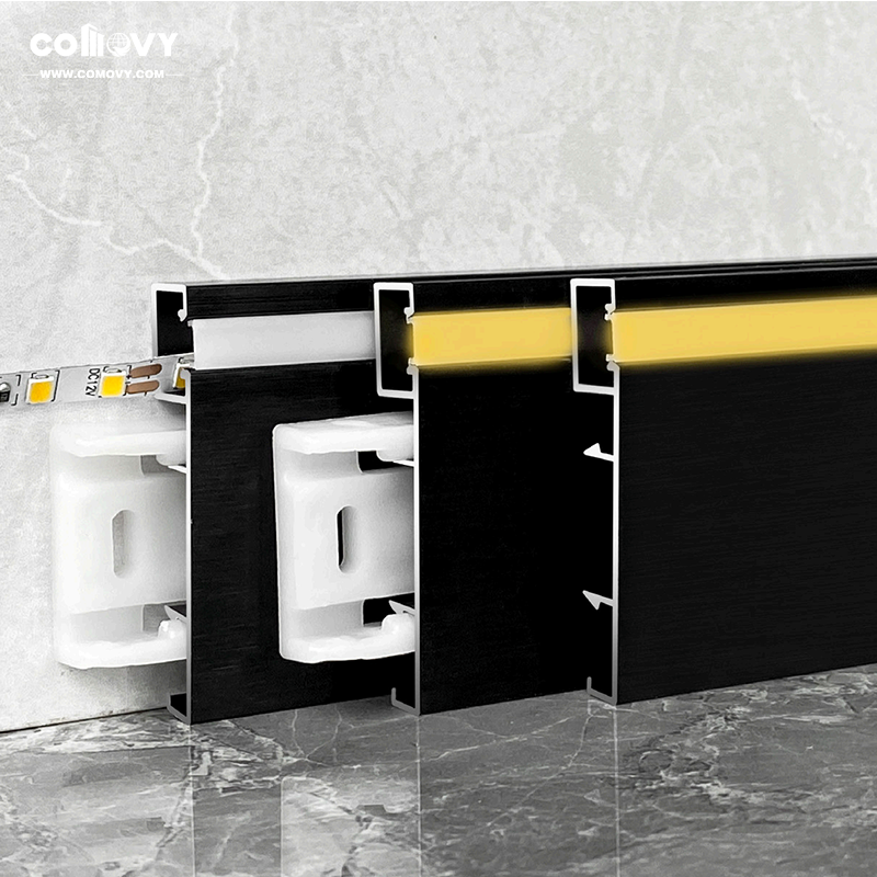 50*6mm Sidelys metall fotplank (krokemekanisme)