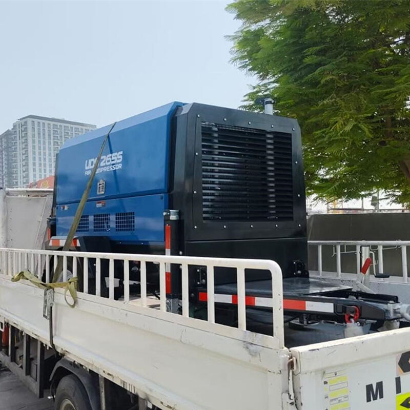 390CFM Çin Yapımı Dizel Motorlu Vidalı Taşınabilir Hava Kompresörü Çeşitli Senaryolarda Kullanım İçin