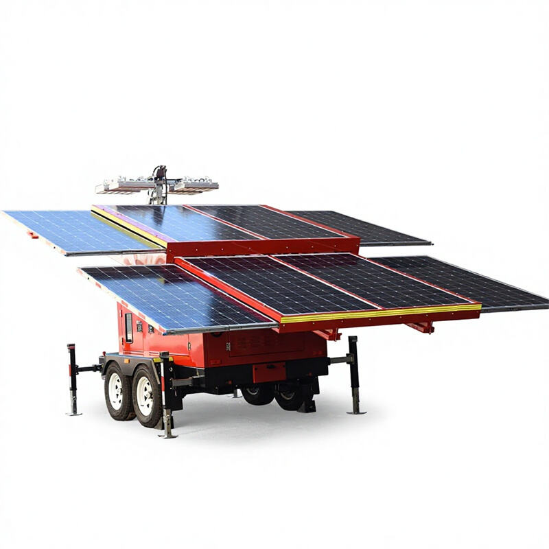 UST-2400 New Design Portable Mobile Solar Power Light Tower For Outdoor Night Lighting