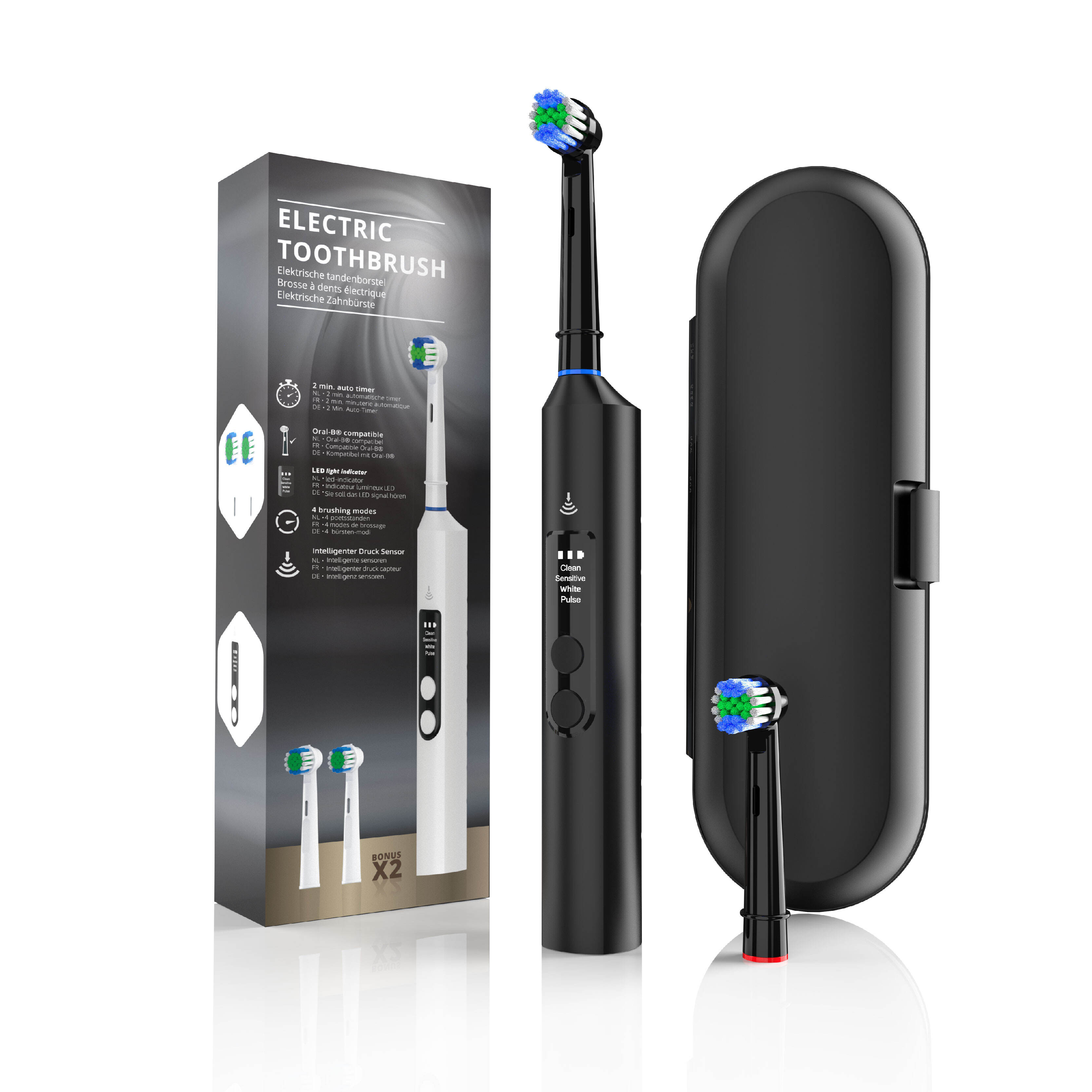 Nhà máy bán buôn giá rẻ nhất chất lượng cao siêu âm siêu không dây dành cho người lớn Electr Sonic Toothbrush