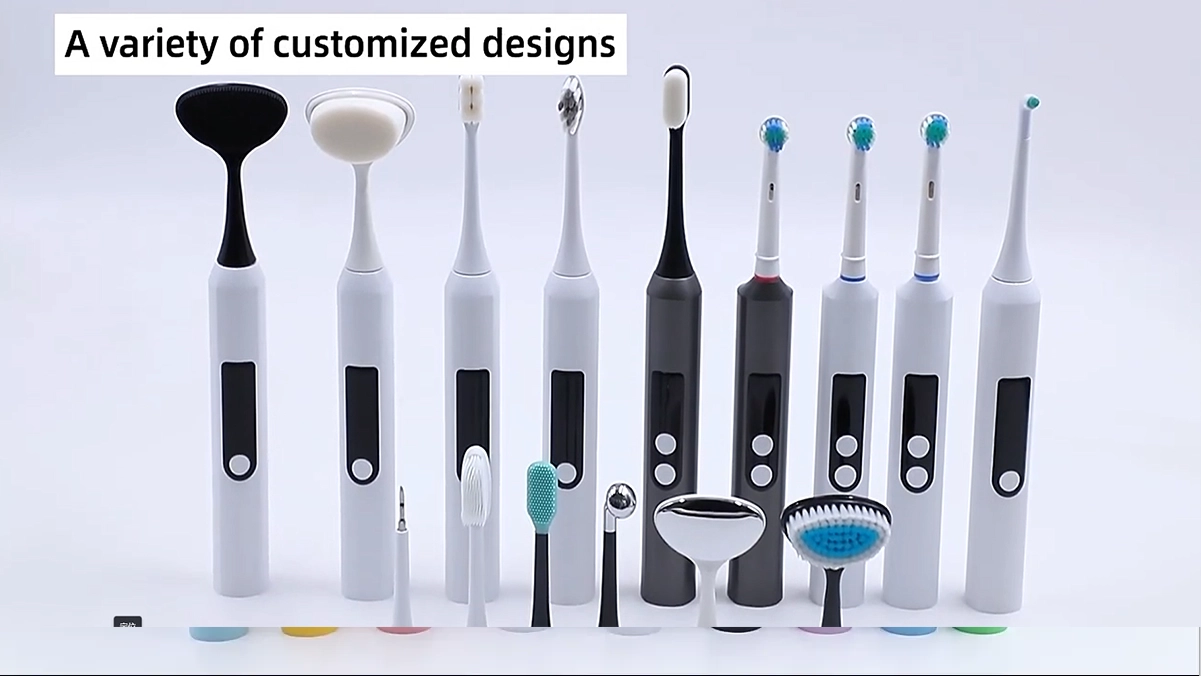 Multi functional brush head video