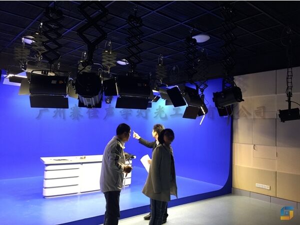 Dongguan Institute of Technology City College News Studio Acoustic Decoration and Studio Lighting Engineering