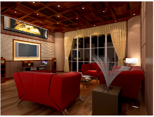 Acoustic design of the private cinema in Mr. Xu's villa at Zhujiang International