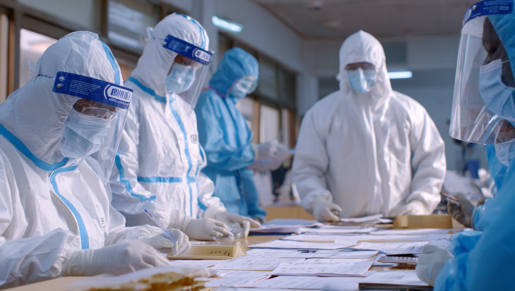 感染症予防用の隔離衣の保護レベルの選び方