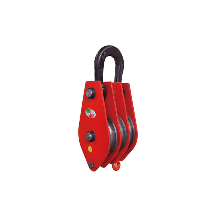 Three-wheeled lifting ring pulley