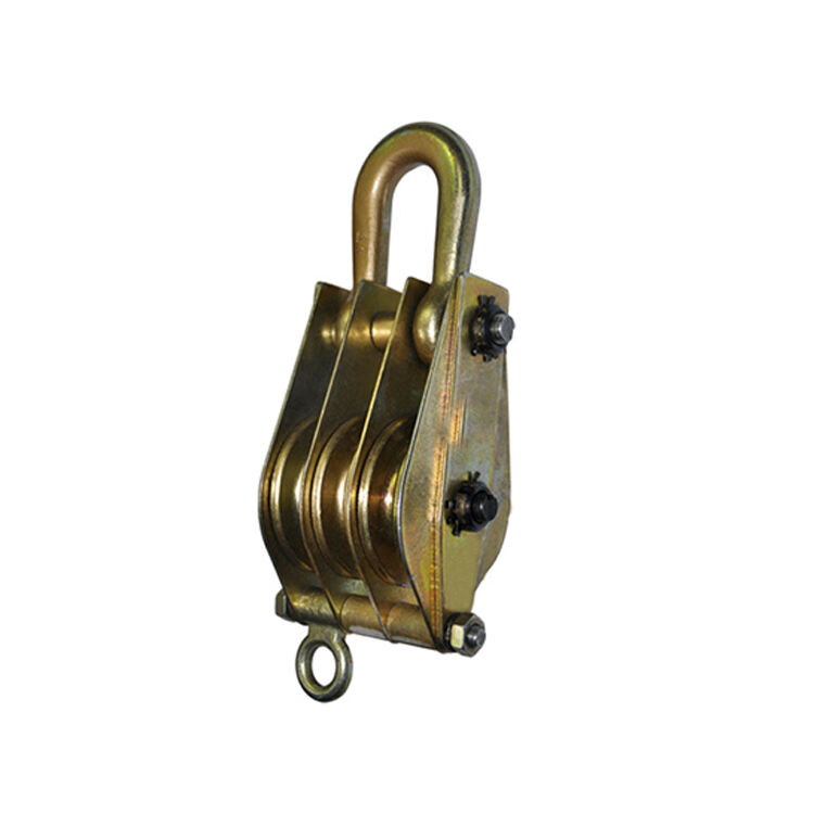 Three-wheeled lifting ring type power pulley