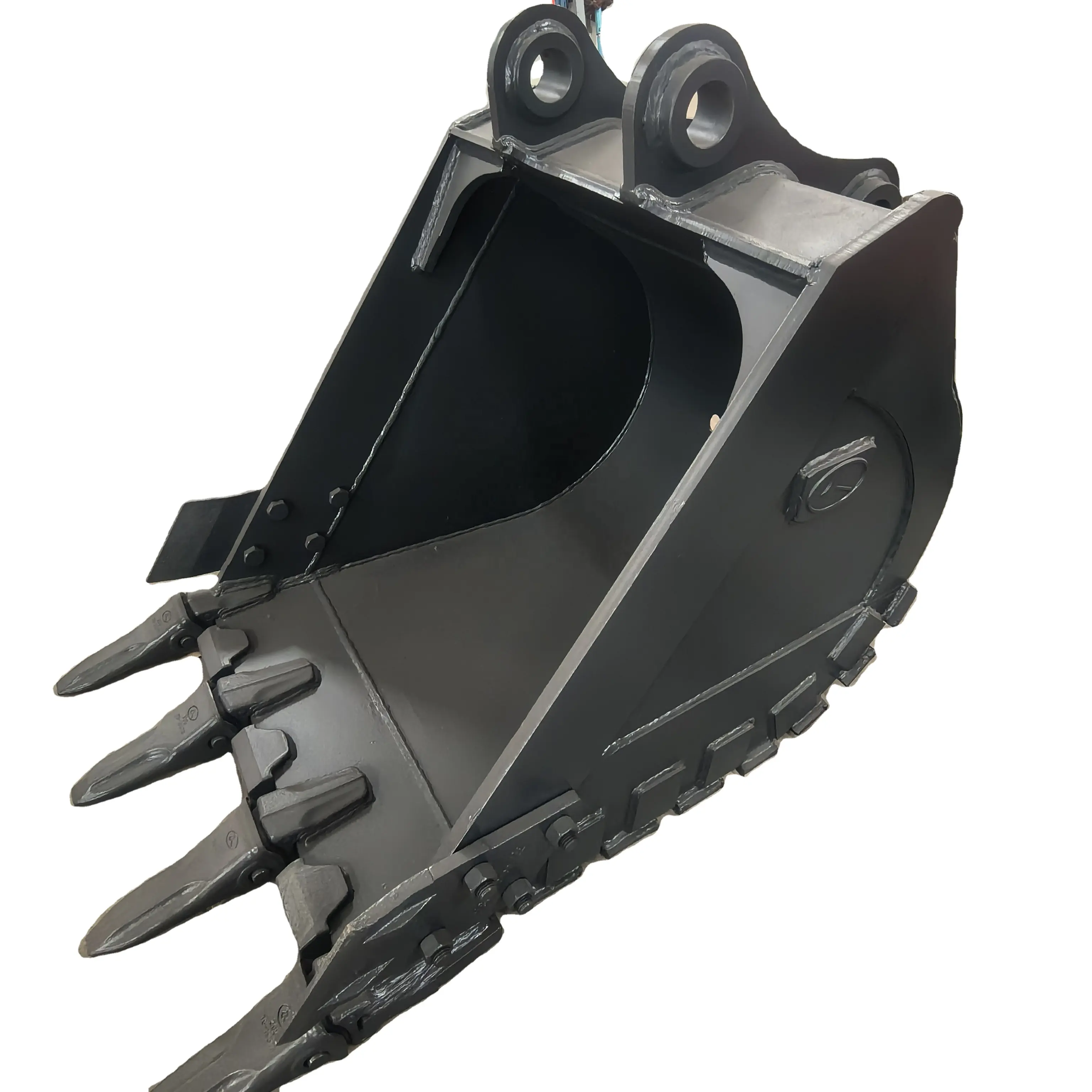 What are the main materials used to manufacture excavator buckets?