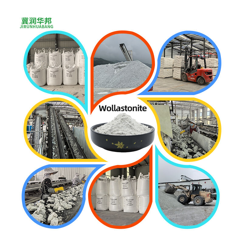 Coating Grade Wollastonite Powder Filler For Water Based Oil Based Paint High Whiteness High Hiding Power Easy Dispersion Improve Paint Film Hardness Scrub Resistance