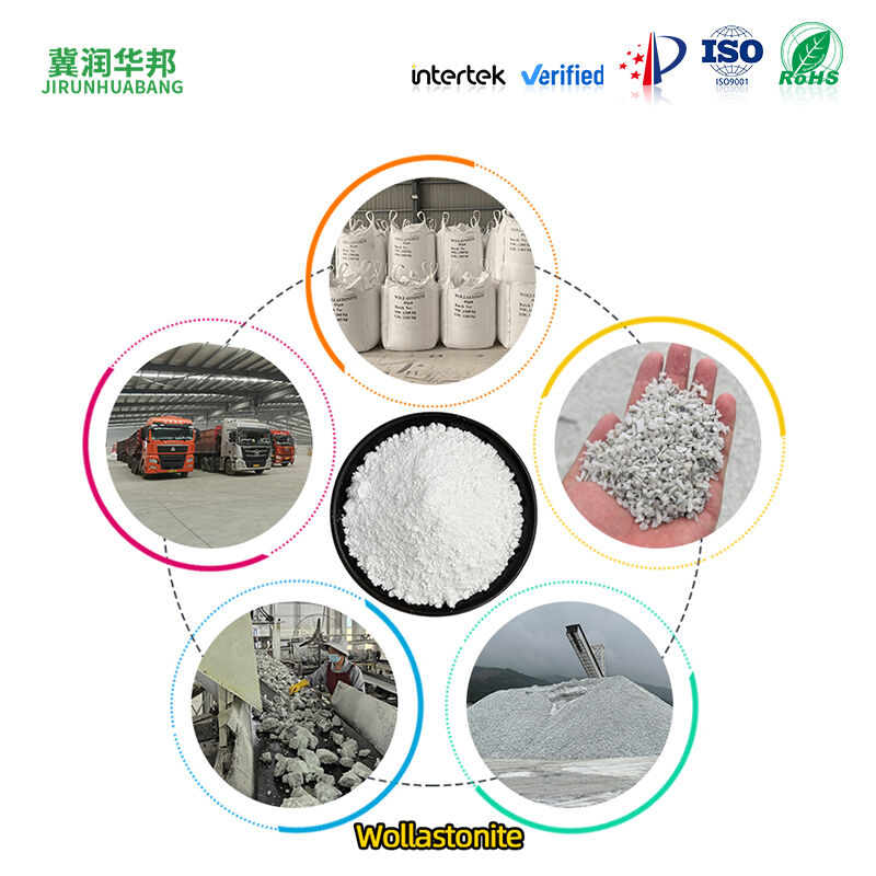 High Whiteness Acicular Wollastonite Powder Filler For Ceramic Coating Plastic Rubber High Temperature Resistance Corrosion Resistance Complete Specifications Factory Direct Supply