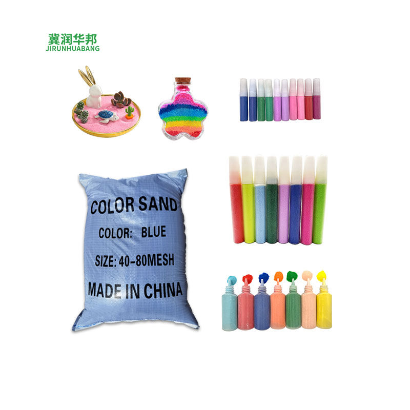 Construction Grade Colored Sand High Strength for Concrete Mix Mortar Filler Pavement Crack Repair Building Colored Sand