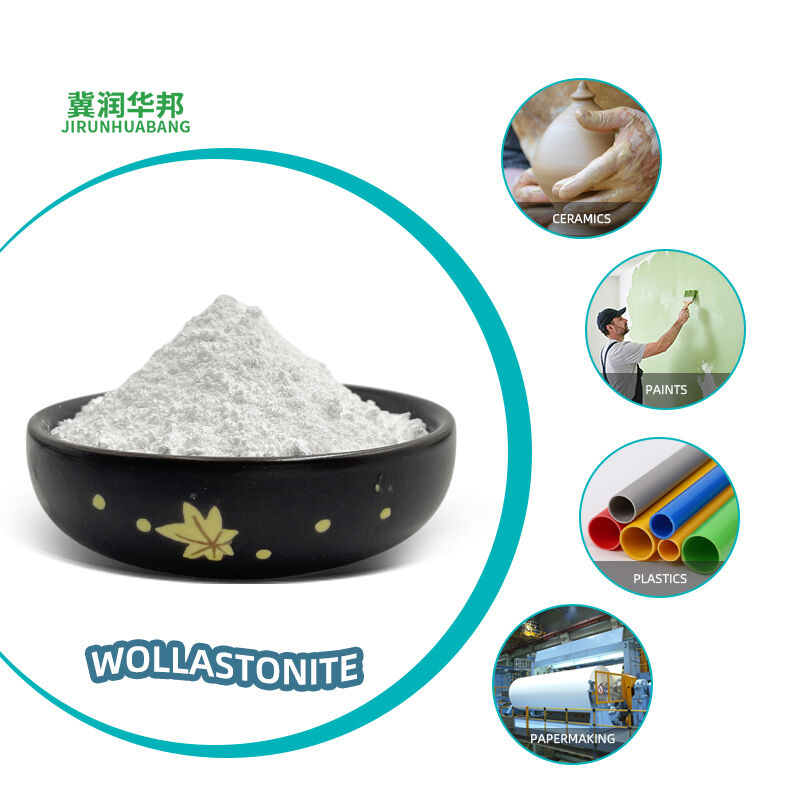 Building Materials Grade Wollastonite Powder Additive For Cement Concrete Mortar Enhance Crack Resistance Weather Resistance Reduce Shrinkage Improve Durability