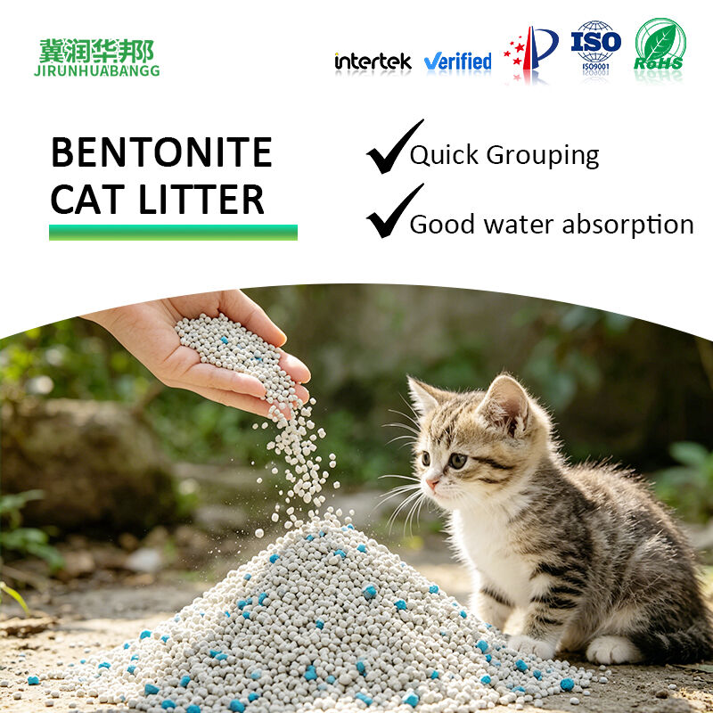 Bentonite Mixed Mineral Cat Litter High Hardness Low Dust Strong Deodorization Fast Clumping Non Sticky Durable Pet Cleaning Cat Litter Source Factory Supply