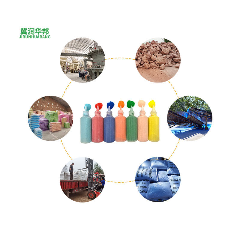 China Factory Bulk Natural Art Color Sand Epoxy Floor Marble Lacquer Tile Decoration Custom Packaging Artistic Painting