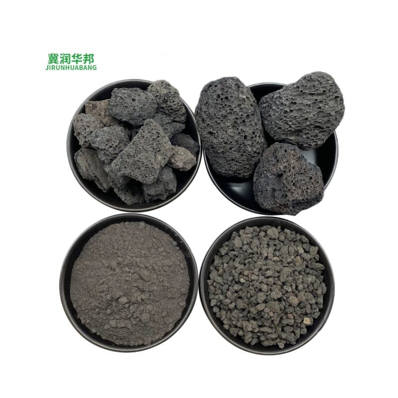 גרגרי סלע וולקני שחורים, חדיריות חזקה, עמידות לחומציות ולאלקלים, לשימוש במערכות סינון מים, בריסום גנים ובבניית נוף אקולוגי