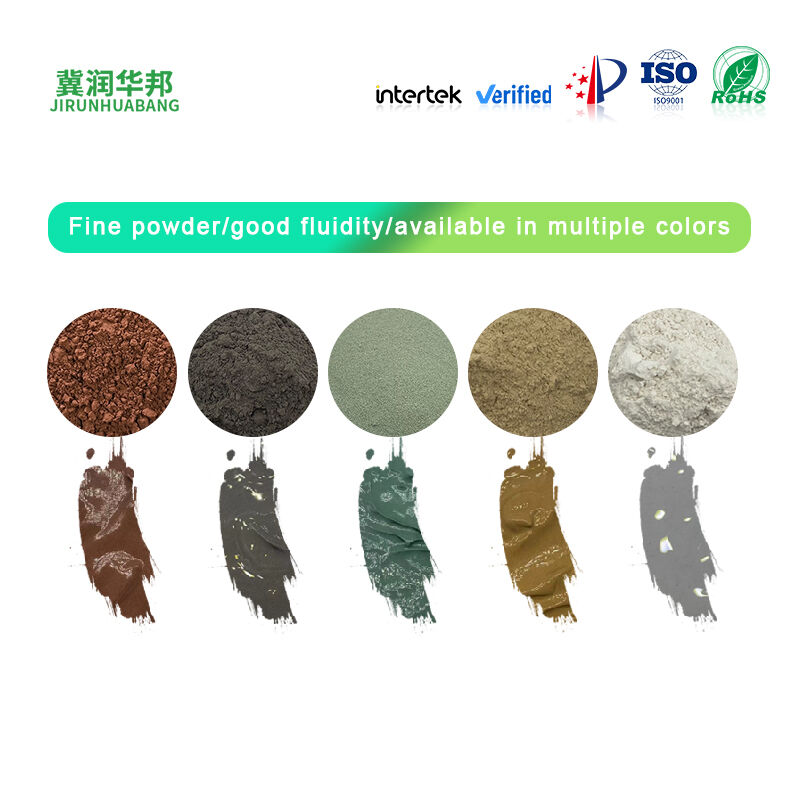 Pulvis Lapidis Vulcanici Multicoloris Non Toxicus Nullum Noxum Dives Mineralibus pro Arena Fundi Aquarii Matrice Horticulturae et Materiis Crudis Industrialibus