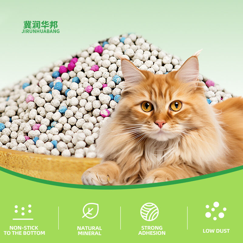 Factory Direct High Quality Bentonite Cat Litter Fast Clumping Low Dust Strong Deodorization High Water Absorption Pet Cleaning Cat Litter Support Wholesale Customization Cross Border Export