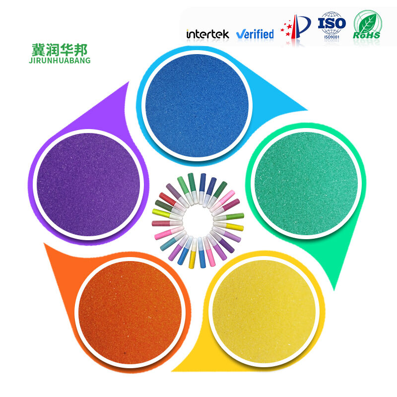 Runhuabang Natural Fine Color Sand for Sand Painting Hourglass Epoxy Floor Artware Exterior Wall Building Decoration