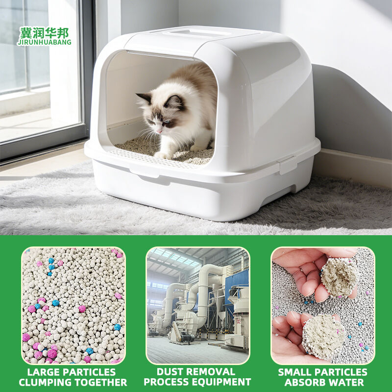 Original Bentonite Cat Litter Low Dust High Water Absorption Fast Clumping Deodorant Antibacterial Pet Cleaning Supplies Cat Litter Support Custom Package Wholesale