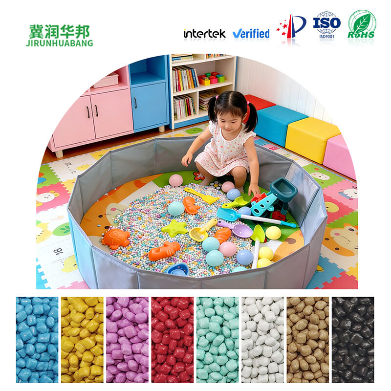 Non Toxic Smooth Ceramic Granule Sand Repeated Use Colorfast Kids Play Sand for Home and Commercial Use