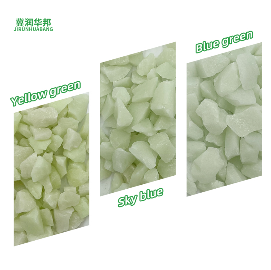 Жогорку температурага чыдамдуу керамикалык жарык чыгарган таштар: сырткы ландшафттык инженердик иштер үчүн безендирүү; аба ылдамдыгына чыдамдуу, сууга чыдамдуу, күнгө чыдамдуу, узак убакыт жарык чыгарган гравий; индивидуалдуу тапшырым боюнча даярдоо