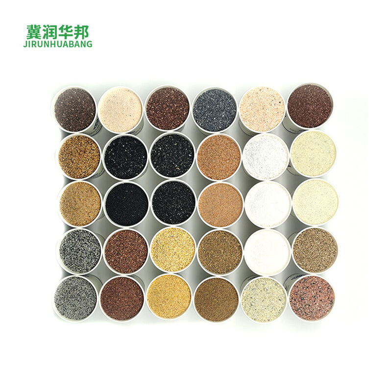 Dyed Color Sand True Stone Lacquer Landscape Sand 10-120 Mesh Epoxy Floor Sand