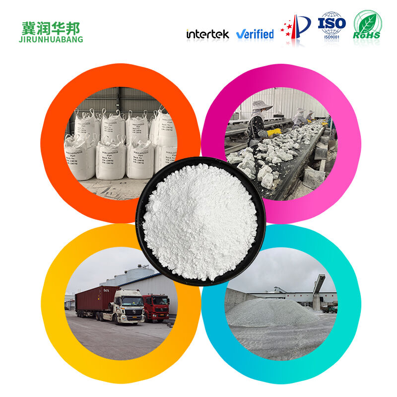Coating Grade Wollastonite Powder Filler For Water Based Oil Based Paint High Whiteness High Hiding Power Easy Dispersion Improve Paint Film Hardness Scrub Resistance