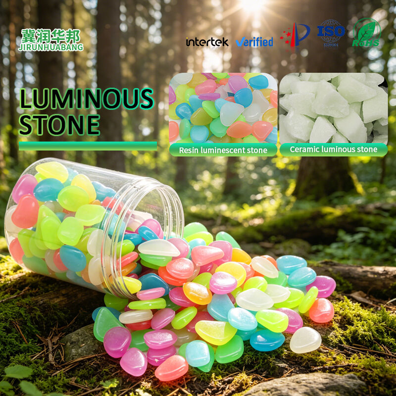 Lapilli luminosi multicolores ad libitum, ornatus vestibuli atrii exterioris, aquarii horti, lapides repositorii lucis resistentes attritu, glarei lucentis anti-lapsus, directae officinae copiae.