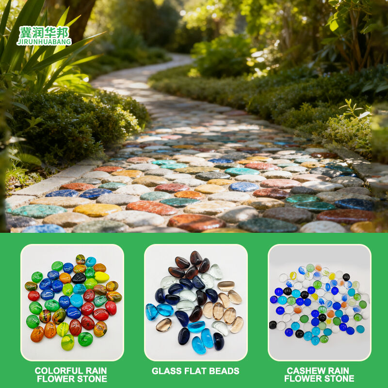 研磨済みガラスビーズ・平滑な小卵石：水槽内のレイアウト用